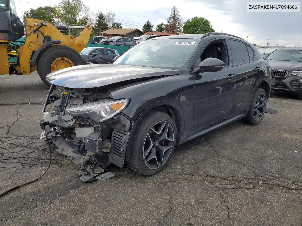 2020 Alfa Romeo Stelvio Ti VIN: ZASPAKBN4L7C94666 Lot: 60409696
