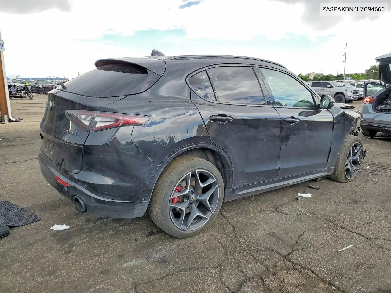 2020 Alfa Romeo Stelvio Ti VIN: ZASPAKBN4L7C94666 Lot: 60409696