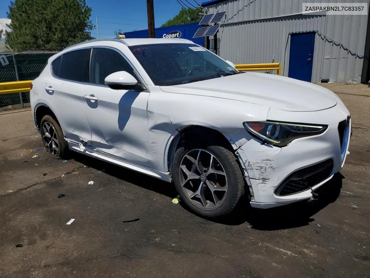 2020 Alfa Romeo Stelvio Ti VIN: ZASPAKBN2L7C83357 Lot: 60431166