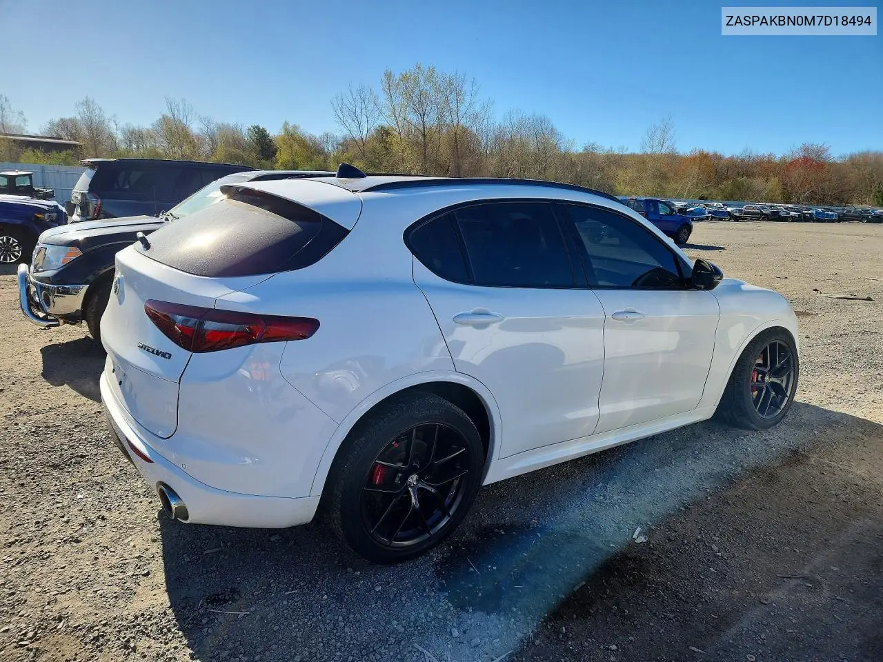 2021 Alfa Romeo Stelvio Ti VIN: ZASPAKBN0M7D18494 Lot: 50738906