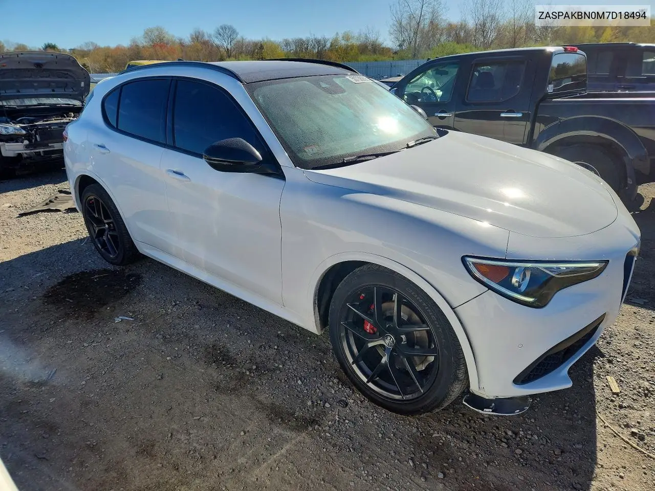 2021 Alfa Romeo Stelvio Ti VIN: ZASPAKBN0M7D18494 Lot: 50738906