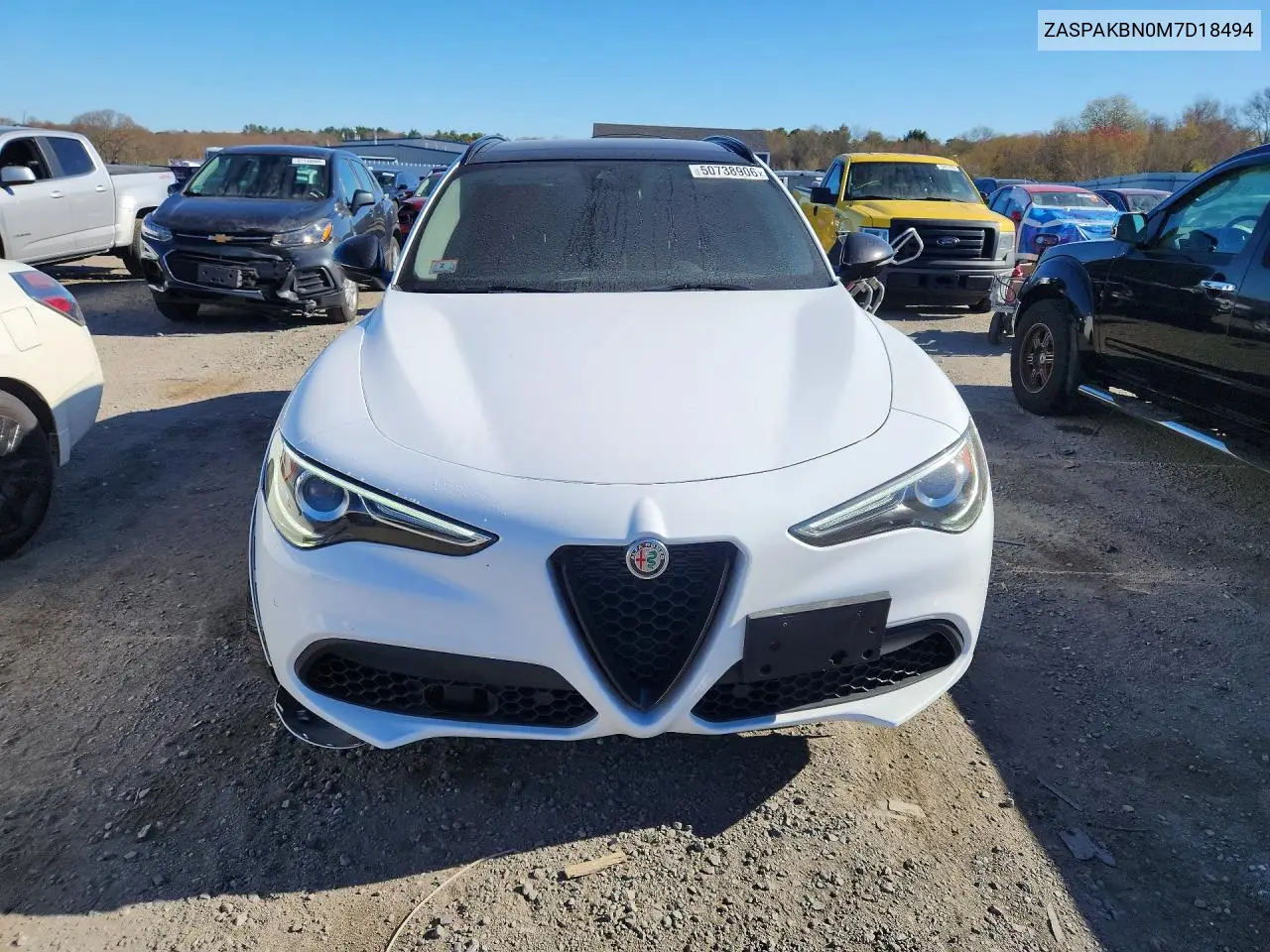 2021 Alfa Romeo Stelvio Ti VIN: ZASPAKBN0M7D18494 Lot: 50738906