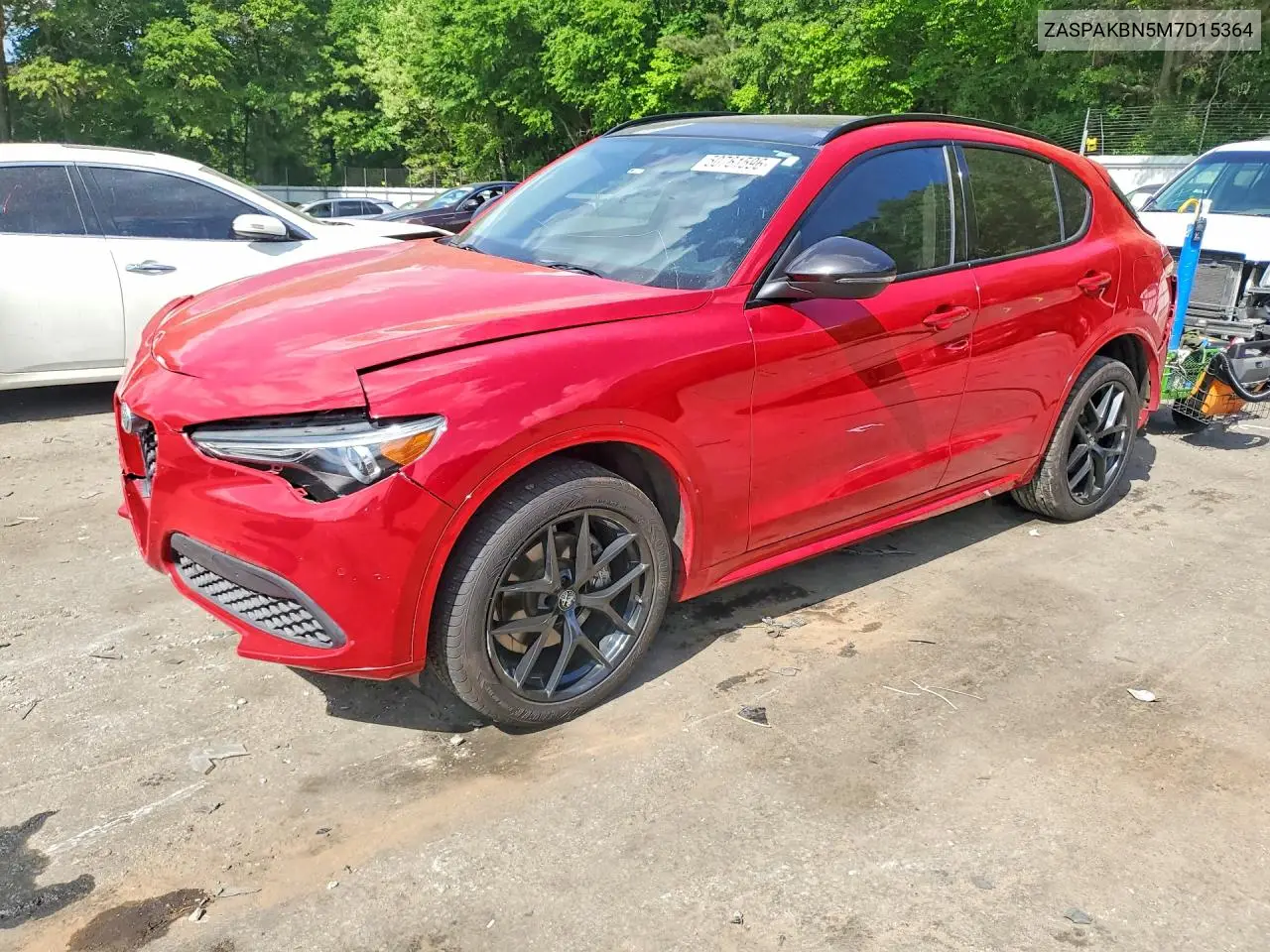 2021 Alfa Romeo Stelvio Ti VIN: ZASPAKBN5M7D15364 Lot: 50761596