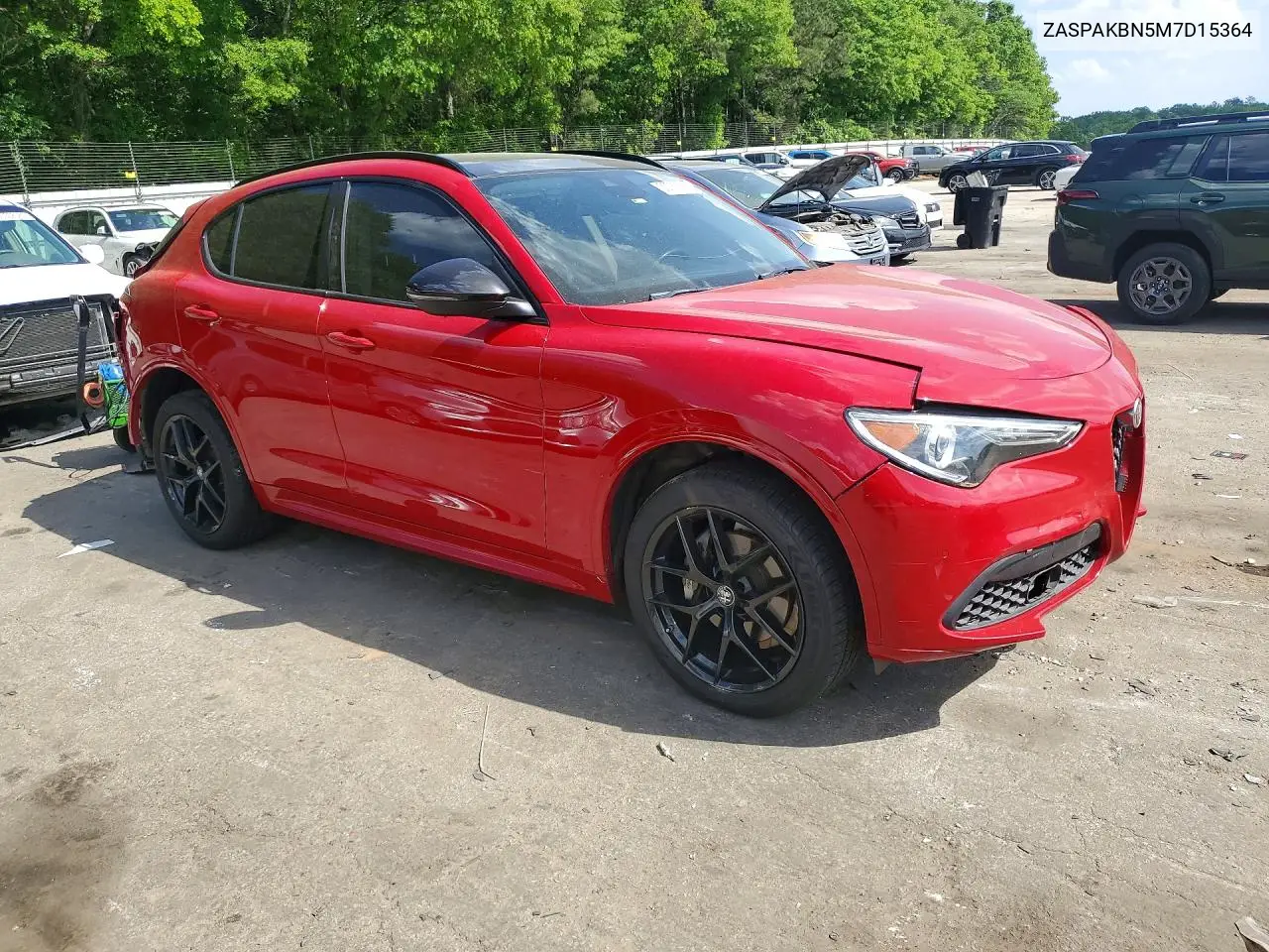 2021 Alfa Romeo Stelvio Ti VIN: ZASPAKBN5M7D15364 Lot: 50761596