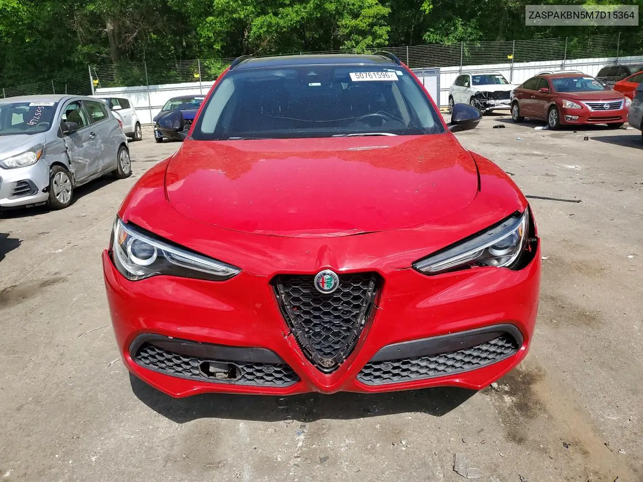 2021 Alfa Romeo Stelvio Ti VIN: ZASPAKBN5M7D15364 Lot: 50761596