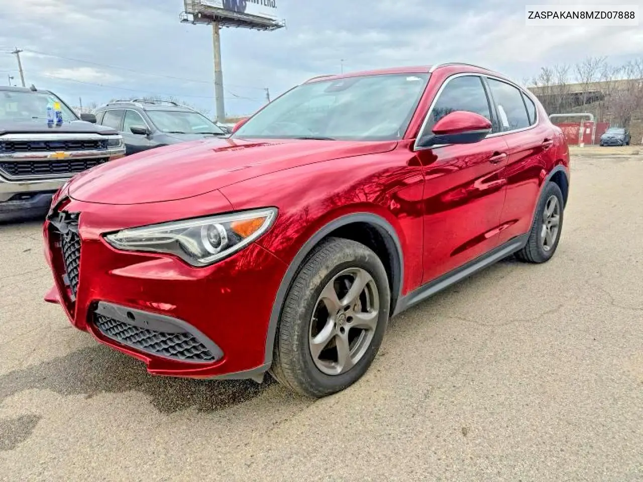 2021 Alfa Romeo Stelvio VIN: ZASPAKAN8MZD07888 Lot: 54277166