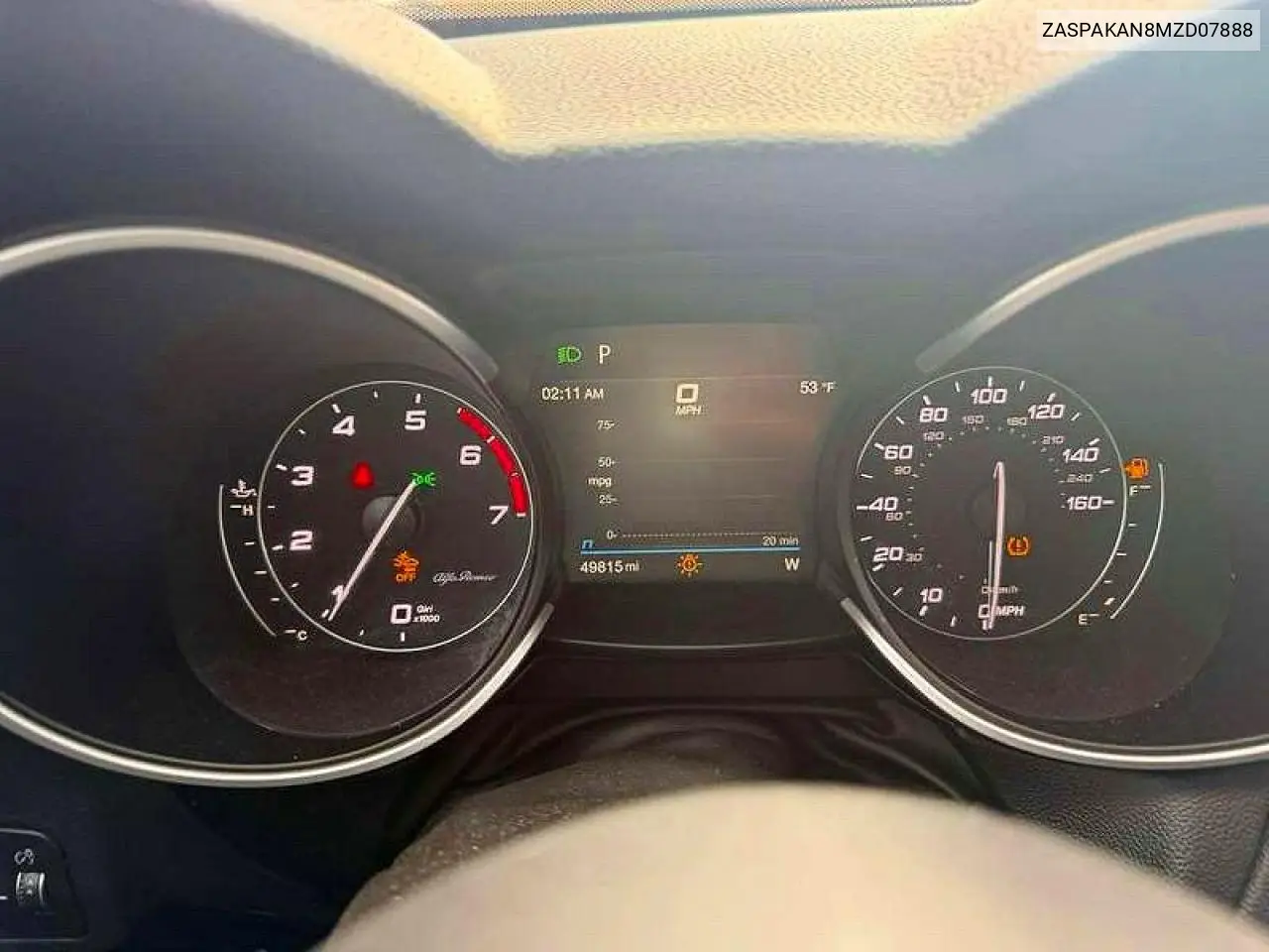 2021 Alfa Romeo Stelvio VIN: ZASPAKAN8MZD07888 Lot: 54277166