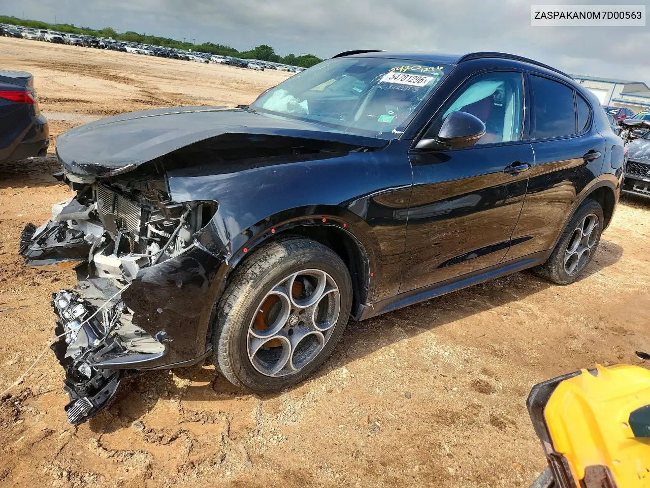 2021 Alfa Romeo Stelvio Sport VIN: ZASPAKAN0M7D00563 Lot: 54701296