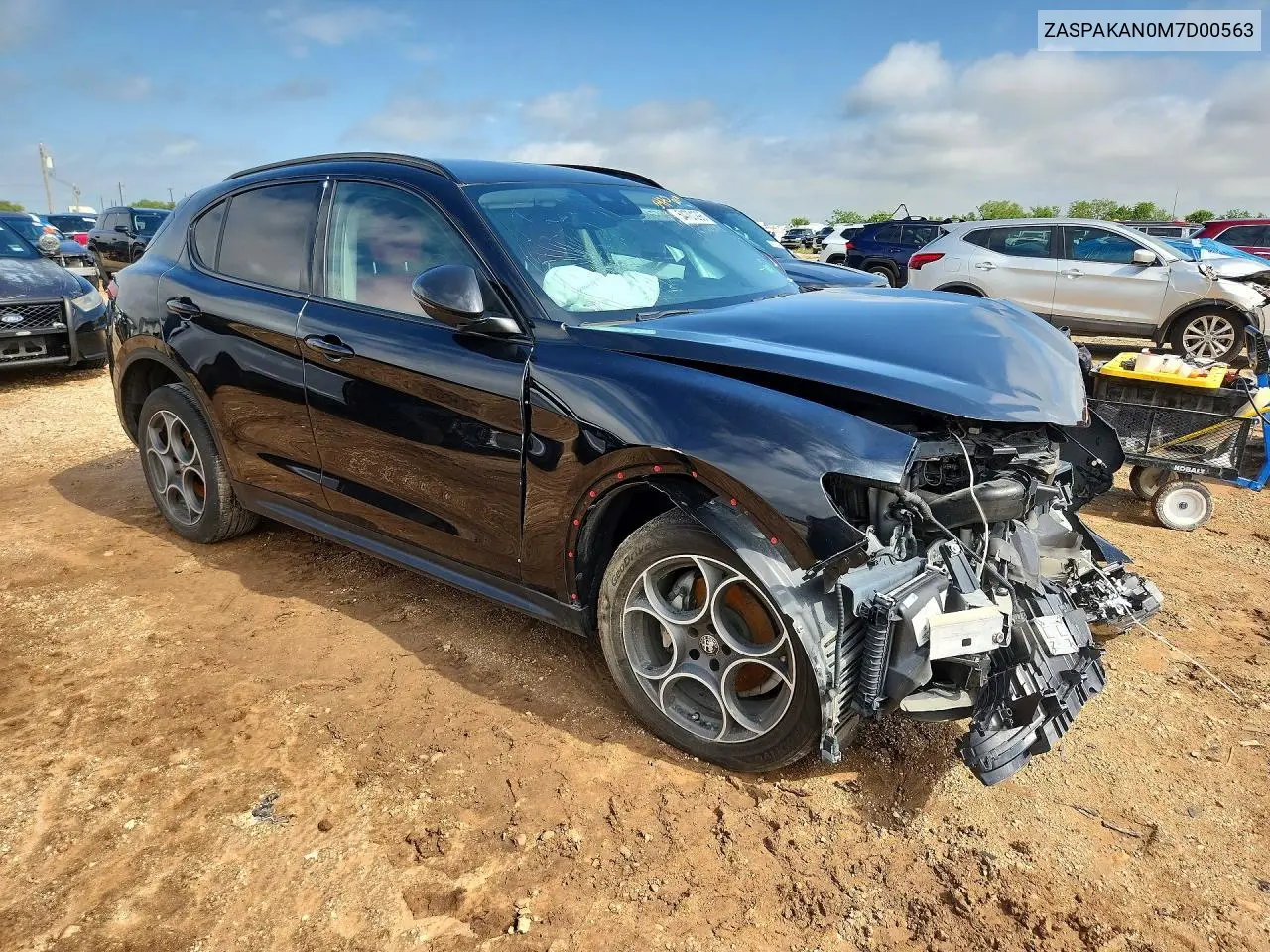 2021 Alfa Romeo Stelvio Sport VIN: ZASPAKAN0M7D00563 Lot: 54701296