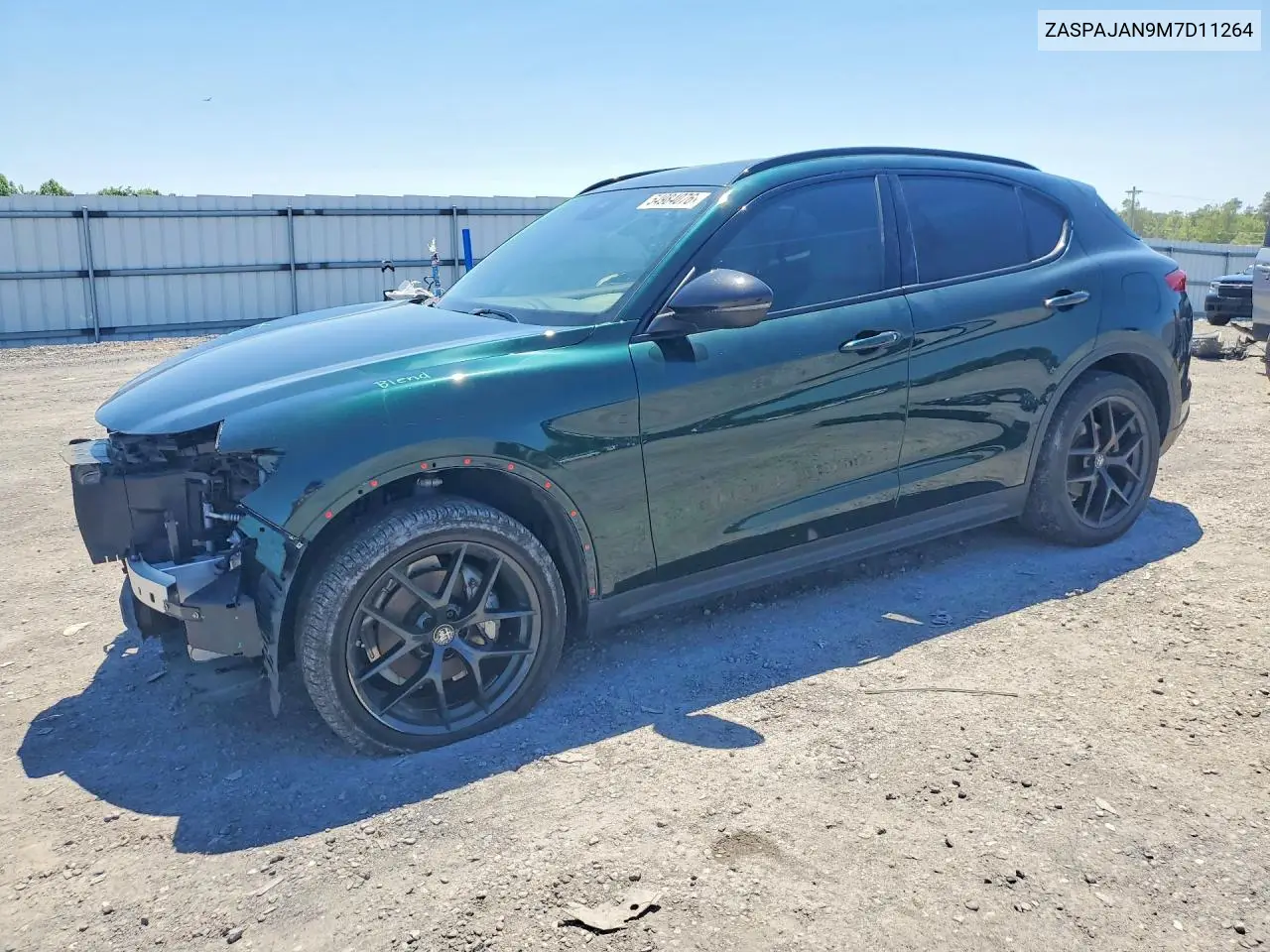 2021 Alfa Romeo Stelvio Sport VIN: ZASPAJAN9M7D11264 Lot: 54984076