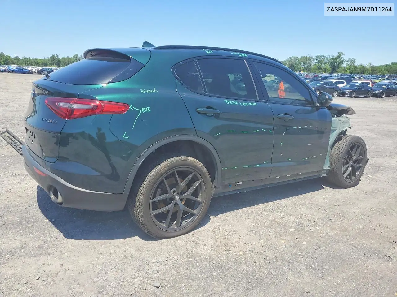2021 Alfa Romeo Stelvio Sport VIN: ZASPAJAN9M7D11264 Lot: 54984076