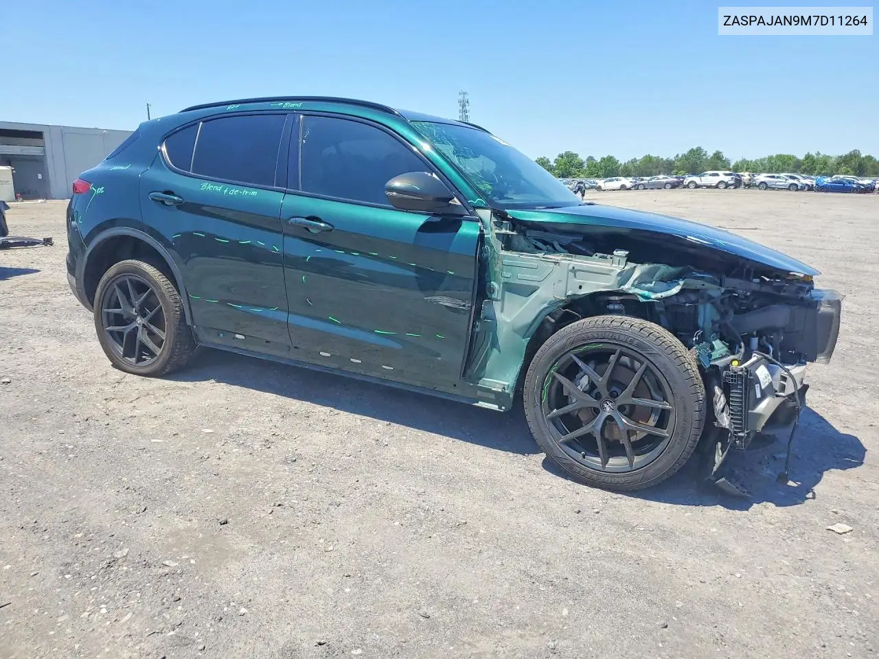 2021 Alfa Romeo Stelvio Sport VIN: ZASPAJAN9M7D11264 Lot: 54984076