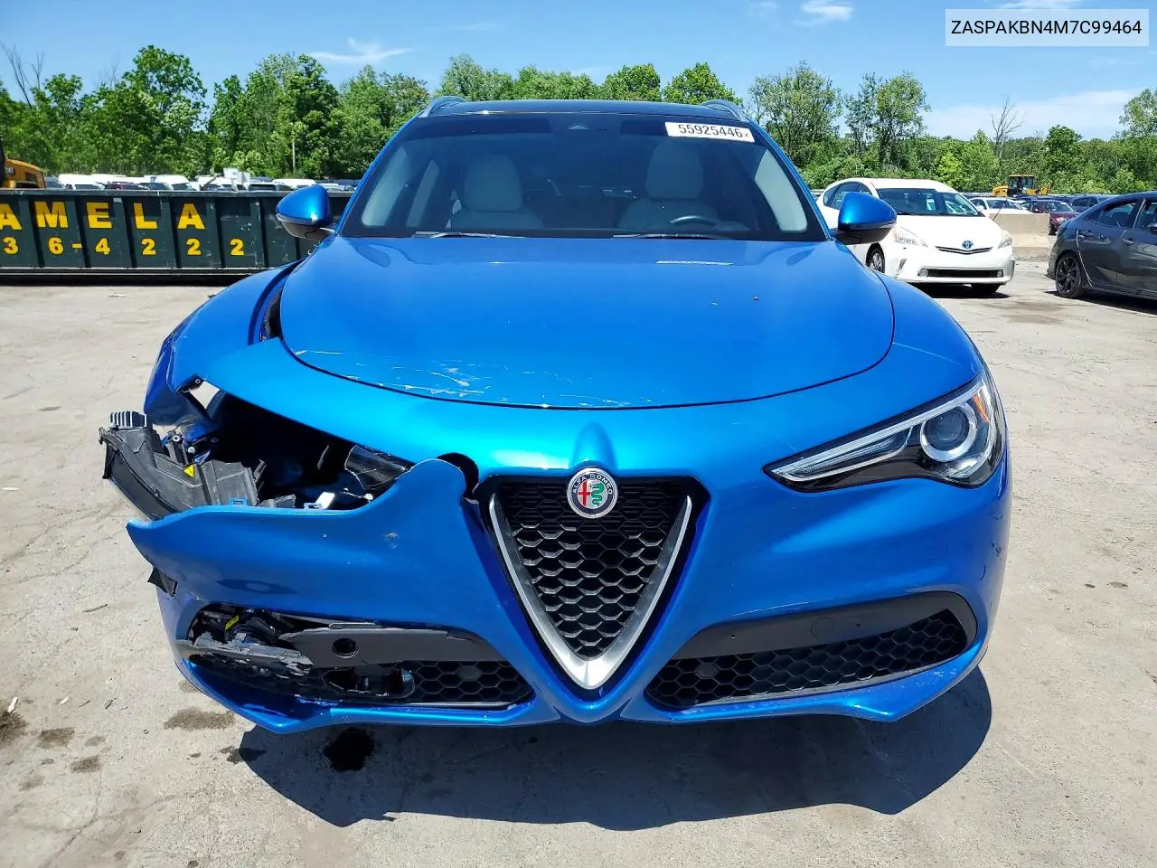 2021 Alfa Romeo Stelvio Ti VIN: ZASPAKBN4M7C99464 Lot: 55925446