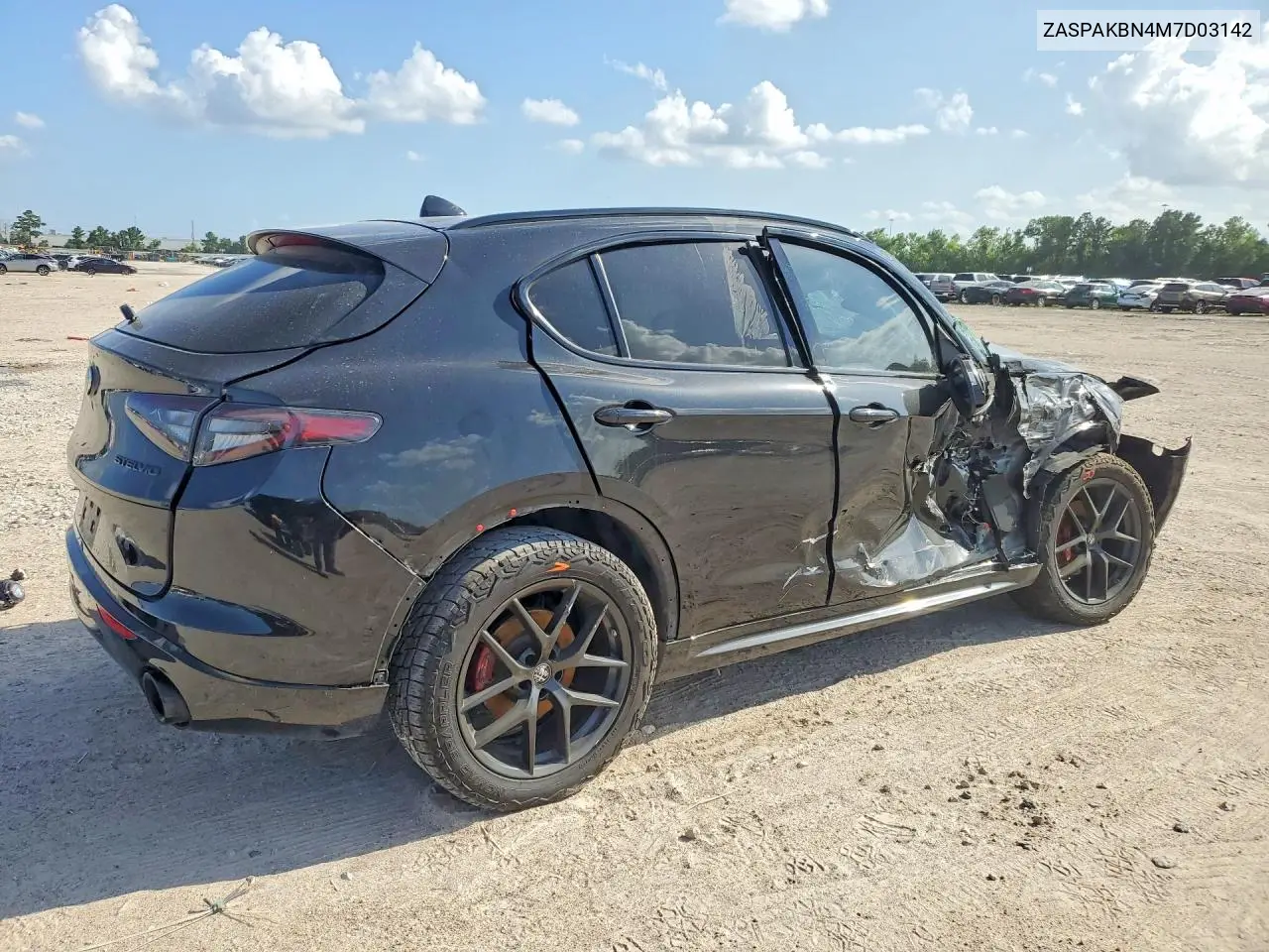2021 Alfa Romeo Stelvio Ti VIN: ZASPAKBN4M7D03142 Lot: 56672516
