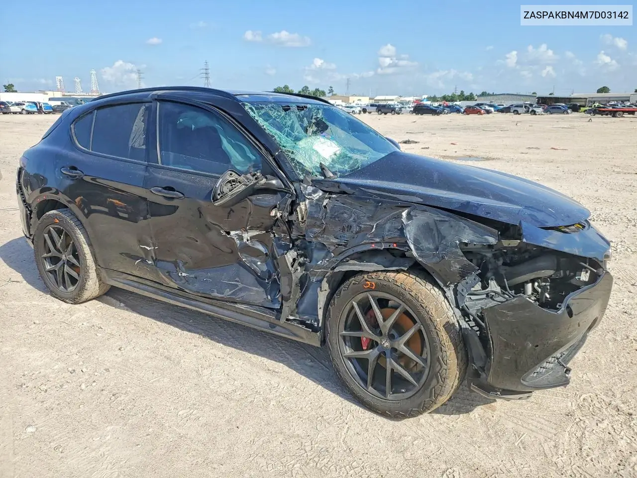 2021 Alfa Romeo Stelvio Ti VIN: ZASPAKBN4M7D03142 Lot: 56672516