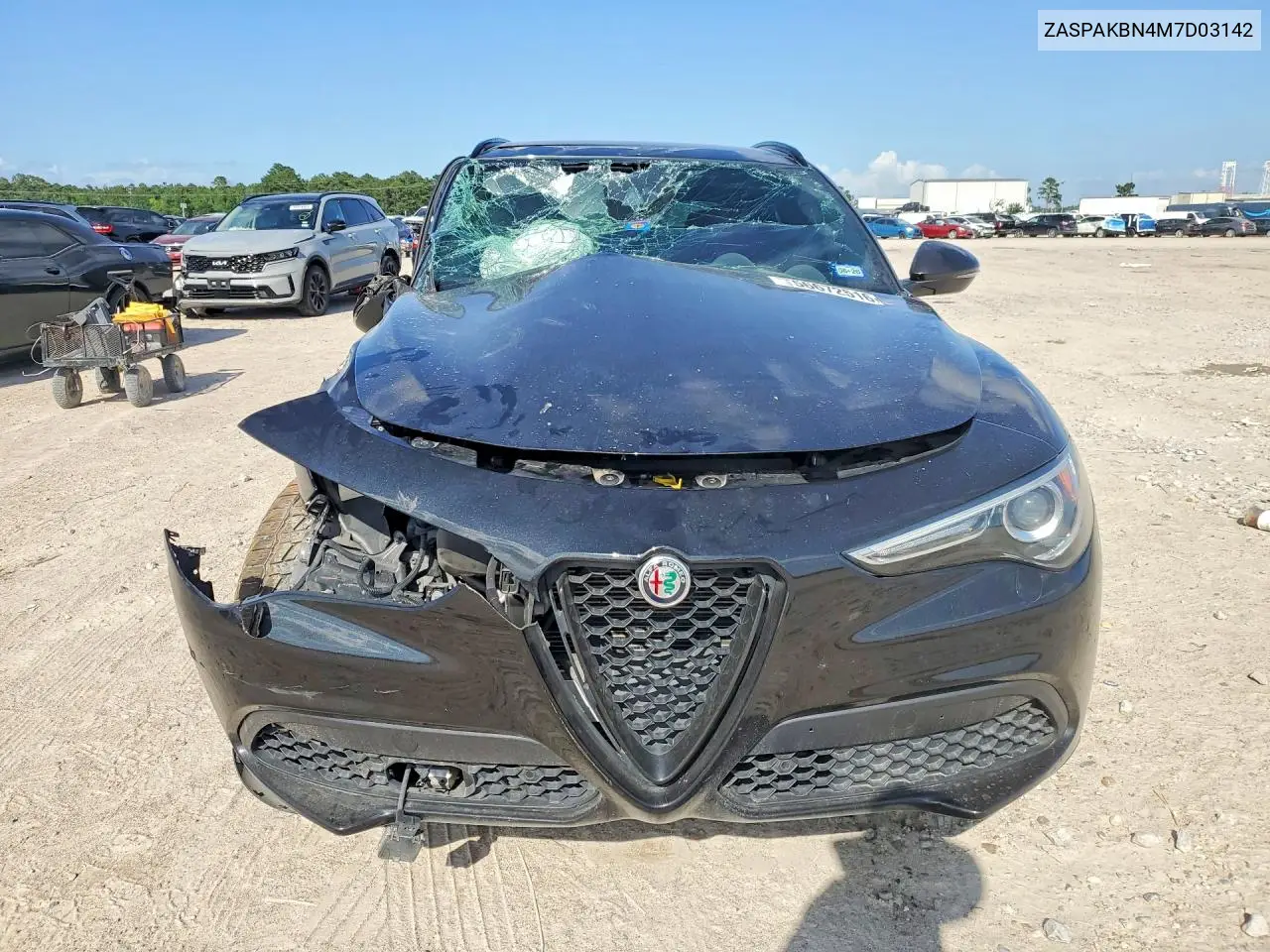 2021 Alfa Romeo Stelvio Ti VIN: ZASPAKBN4M7D03142 Lot: 56672516