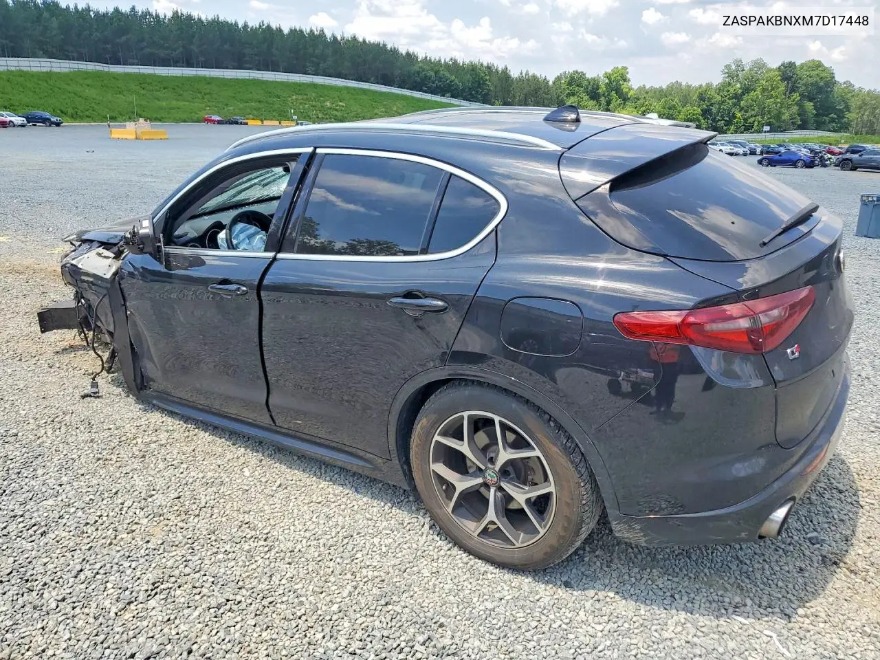 2021 Alfa Romeo Stelvio Ti VIN: ZASPAKBNXM7D17448 Lot: 57000166