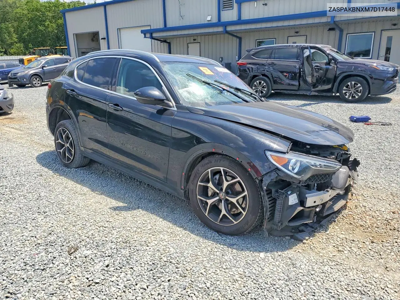 2021 Alfa Romeo Stelvio Ti VIN: ZASPAKBNXM7D17448 Lot: 57000166