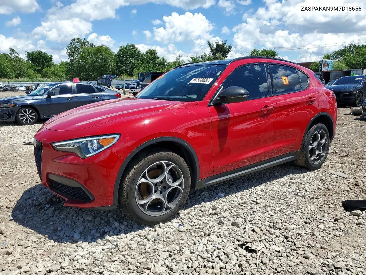 2021 Alfa Romeo Stelvio Sport VIN: ZASPAKAN9M7D18656 Lot: 57508626