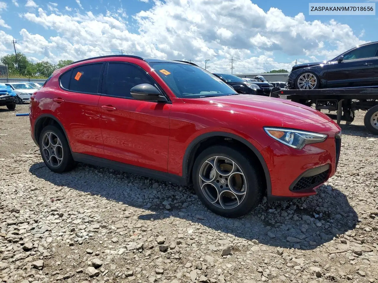 2021 Alfa Romeo Stelvio Sport VIN: ZASPAKAN9M7D18656 Lot: 57508626