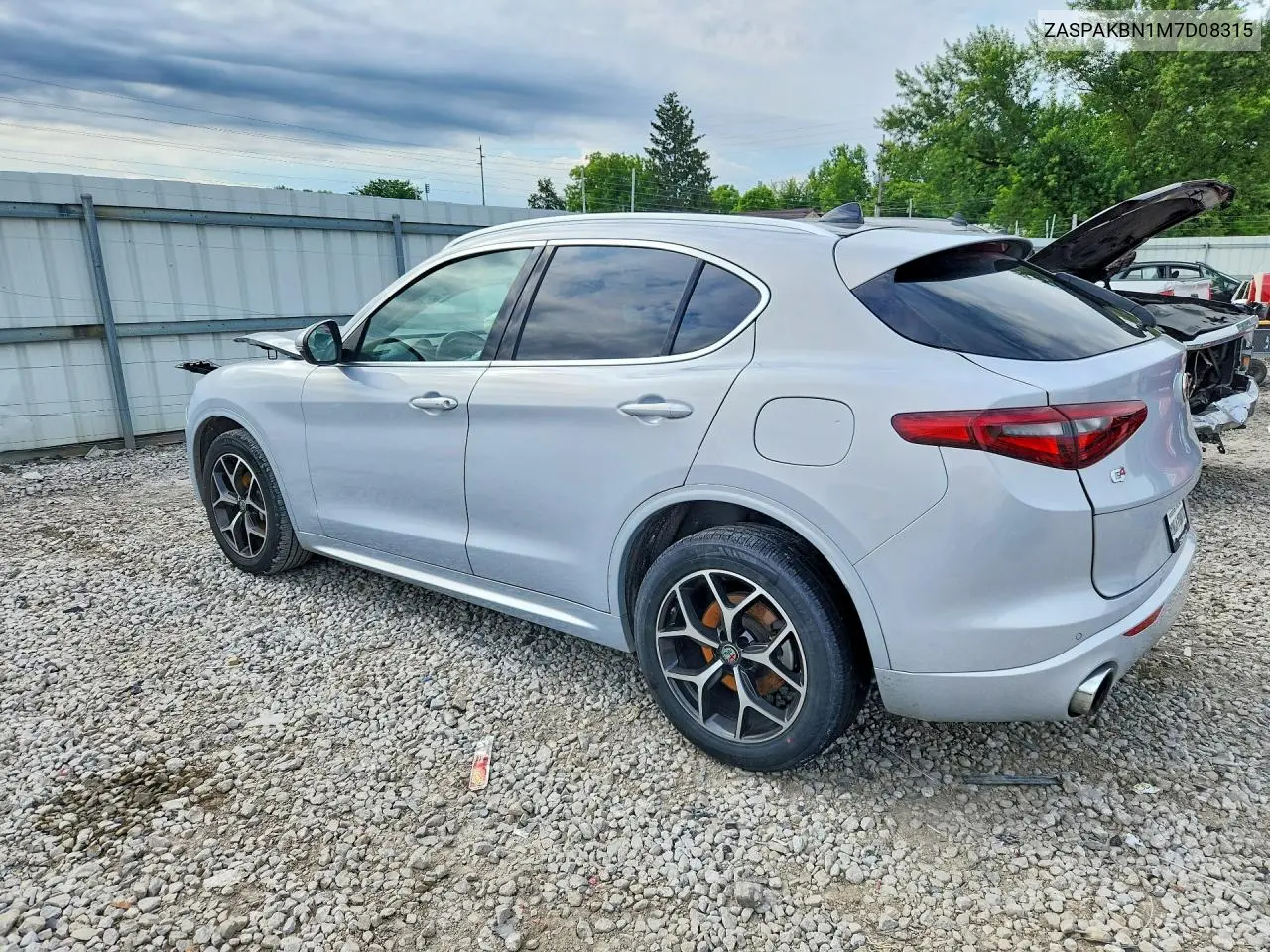2021 Alfa Romeo Stelvio Ti VIN: ZASPAKBN1M7D08315 Lot: 57755496