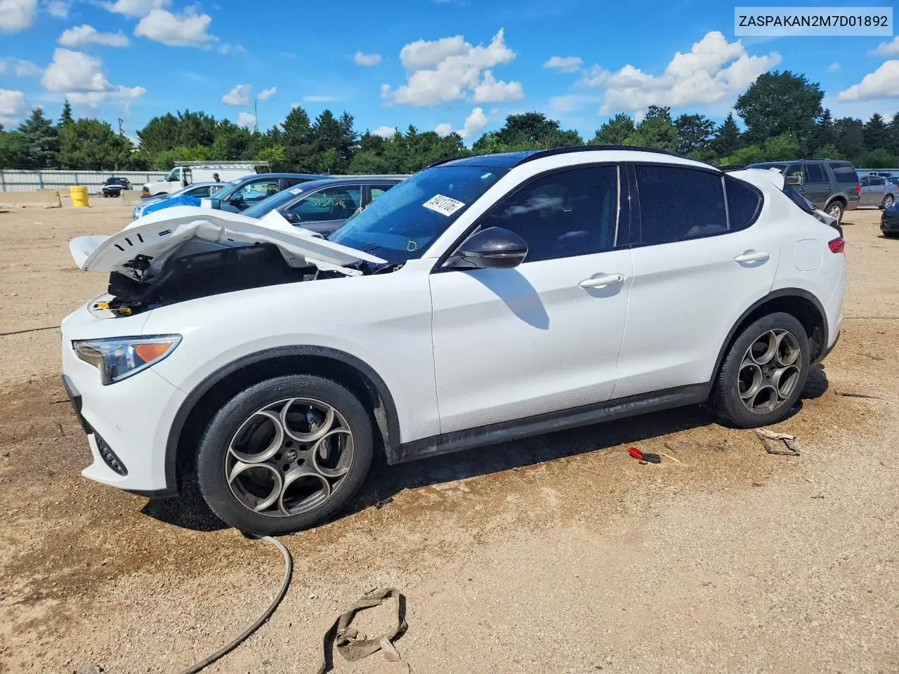 2021 Alfa Romeo Stelvio Sport VIN: ZASPAKAN2M7D01892 Lot: 58413706