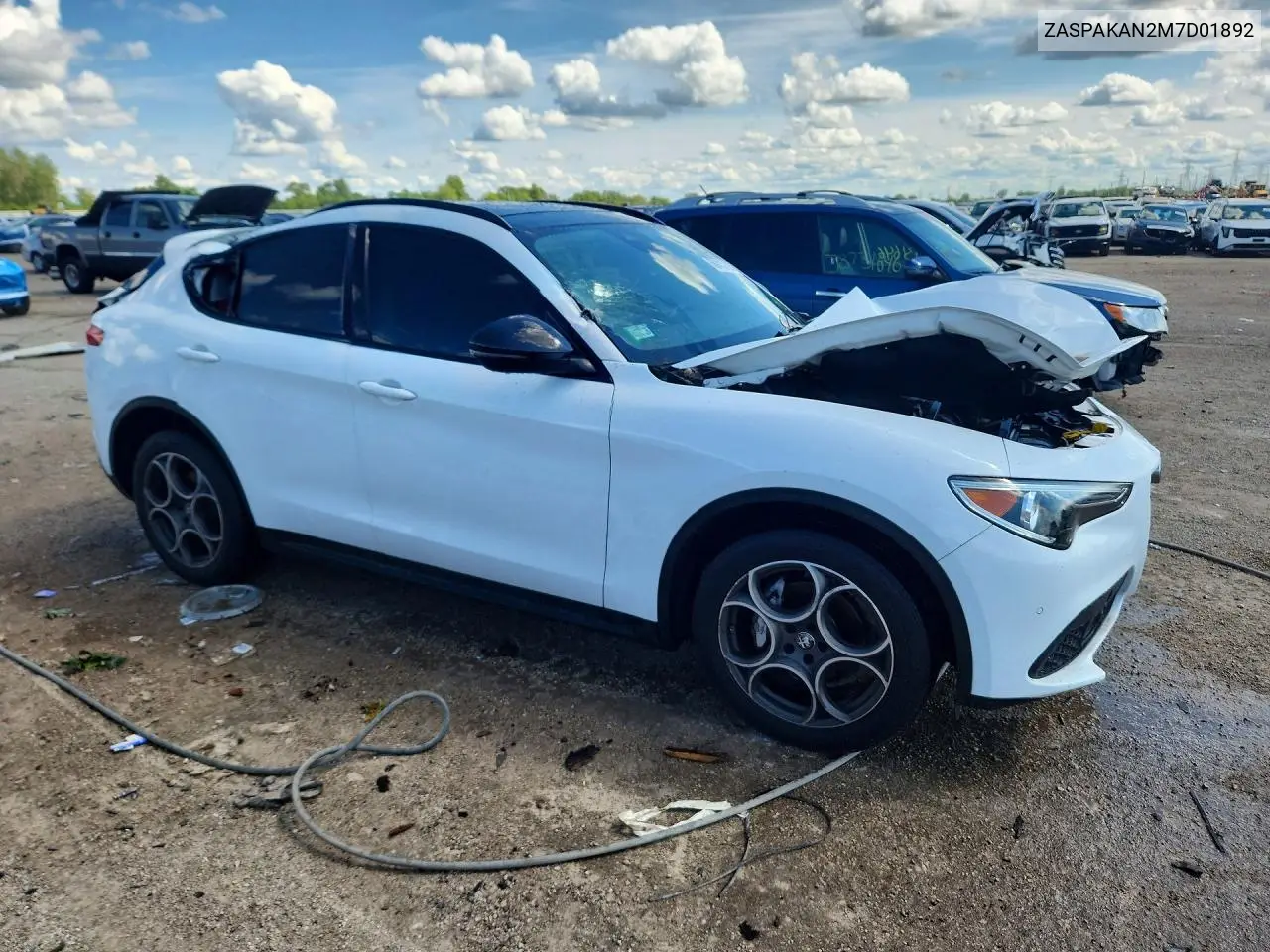 2021 Alfa Romeo Stelvio Sport VIN: ZASPAKAN2M7D01892 Lot: 58413706
