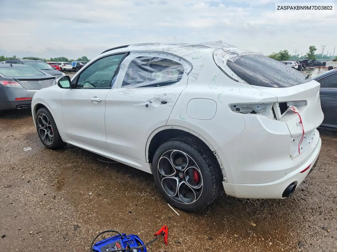 2021 Alfa Romeo Stelvio Ti VIN: ZASPAKBN9M7D03802 Lot: 58579056