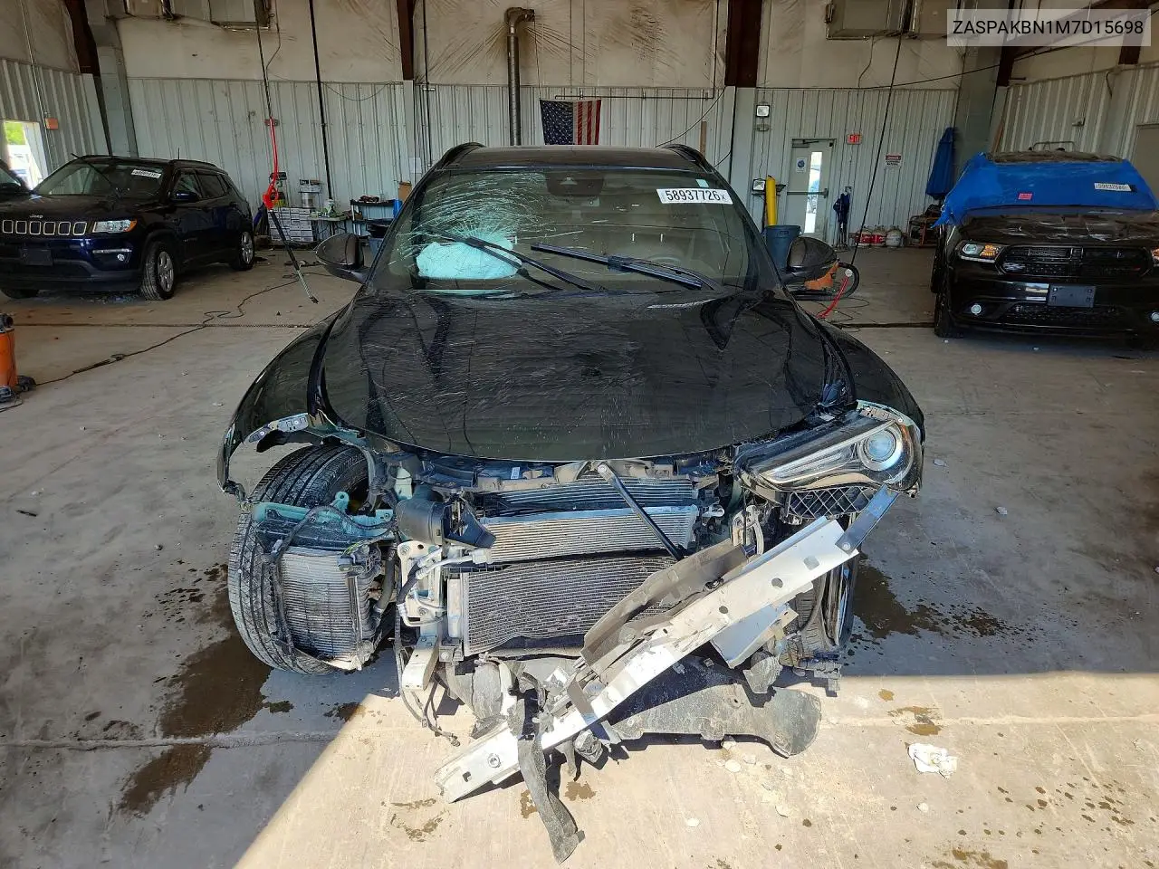 2021 Alfa Romeo Stelvio Ti VIN: ZASPAKBN1M7D15698 Lot: 58937726