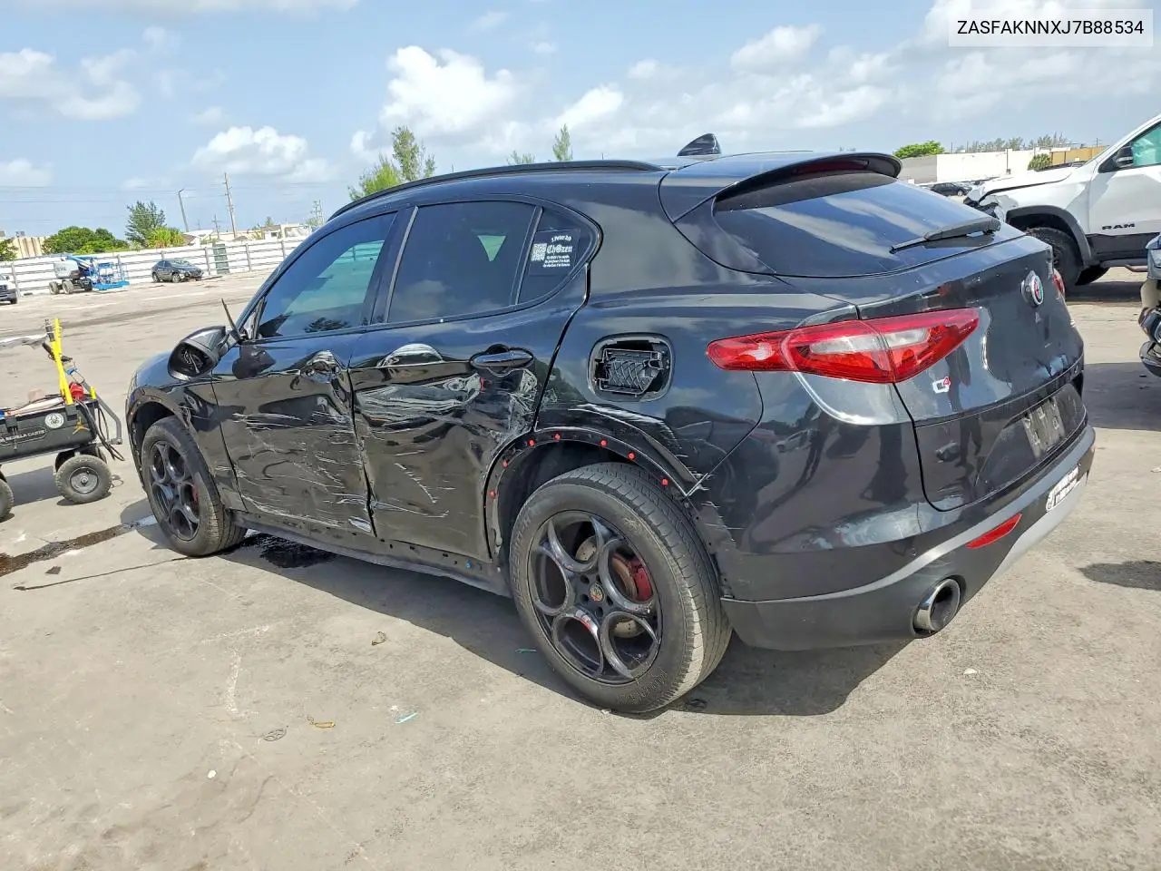 2021 Alfa Romeo Stelvio Ti Sport VIN: ZASFAKNNXJ7B88534 Lot: 60477986