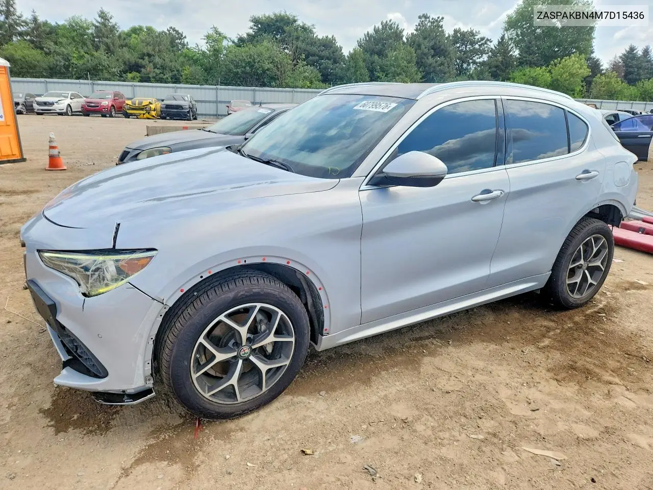 2021 Alfa Romeo Stelvio Ti VIN: ZASPAKBN4M7D15436 Lot: 60799576