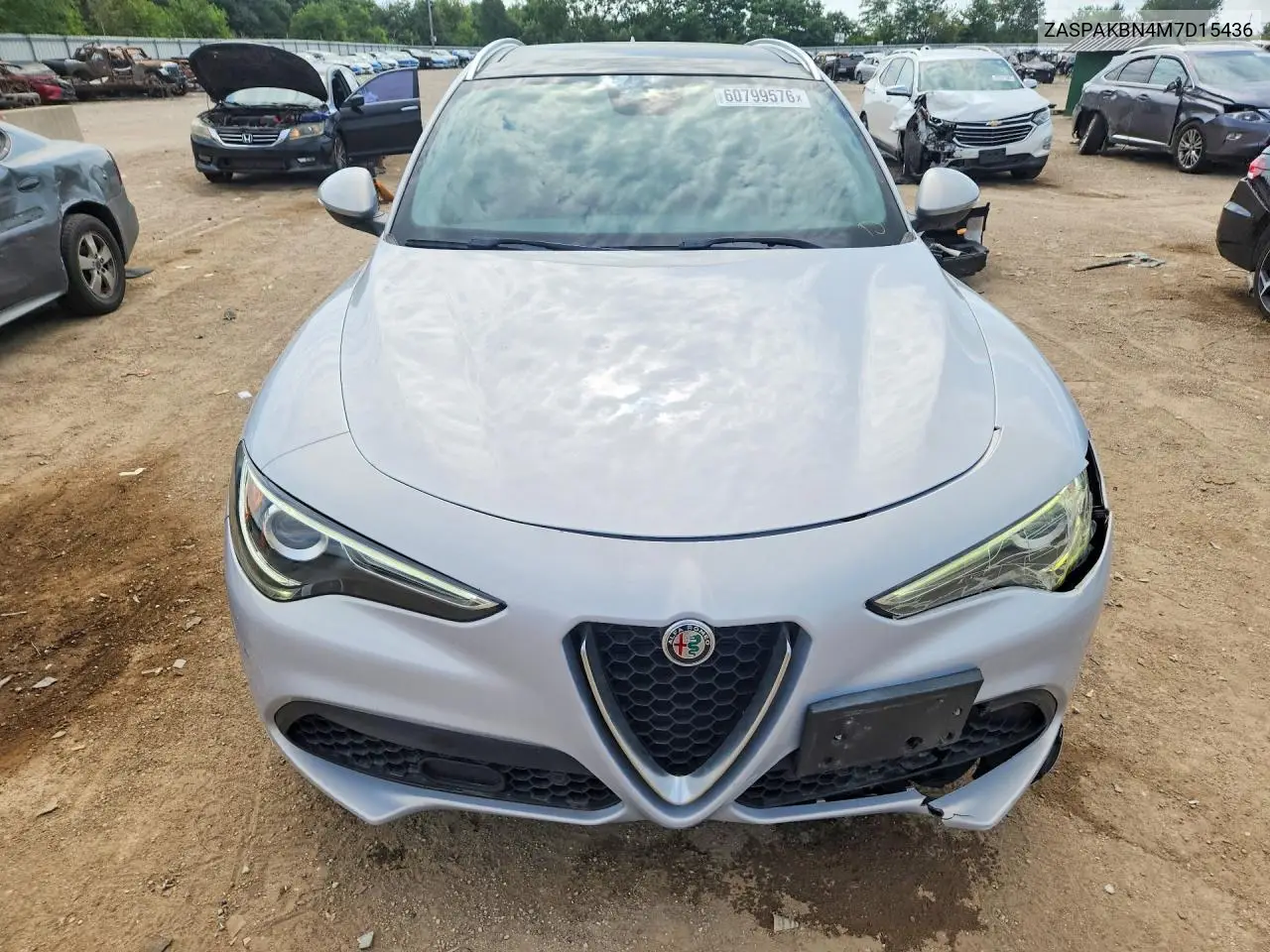 2021 Alfa Romeo Stelvio Ti VIN: ZASPAKBN4M7D15436 Lot: 60799576