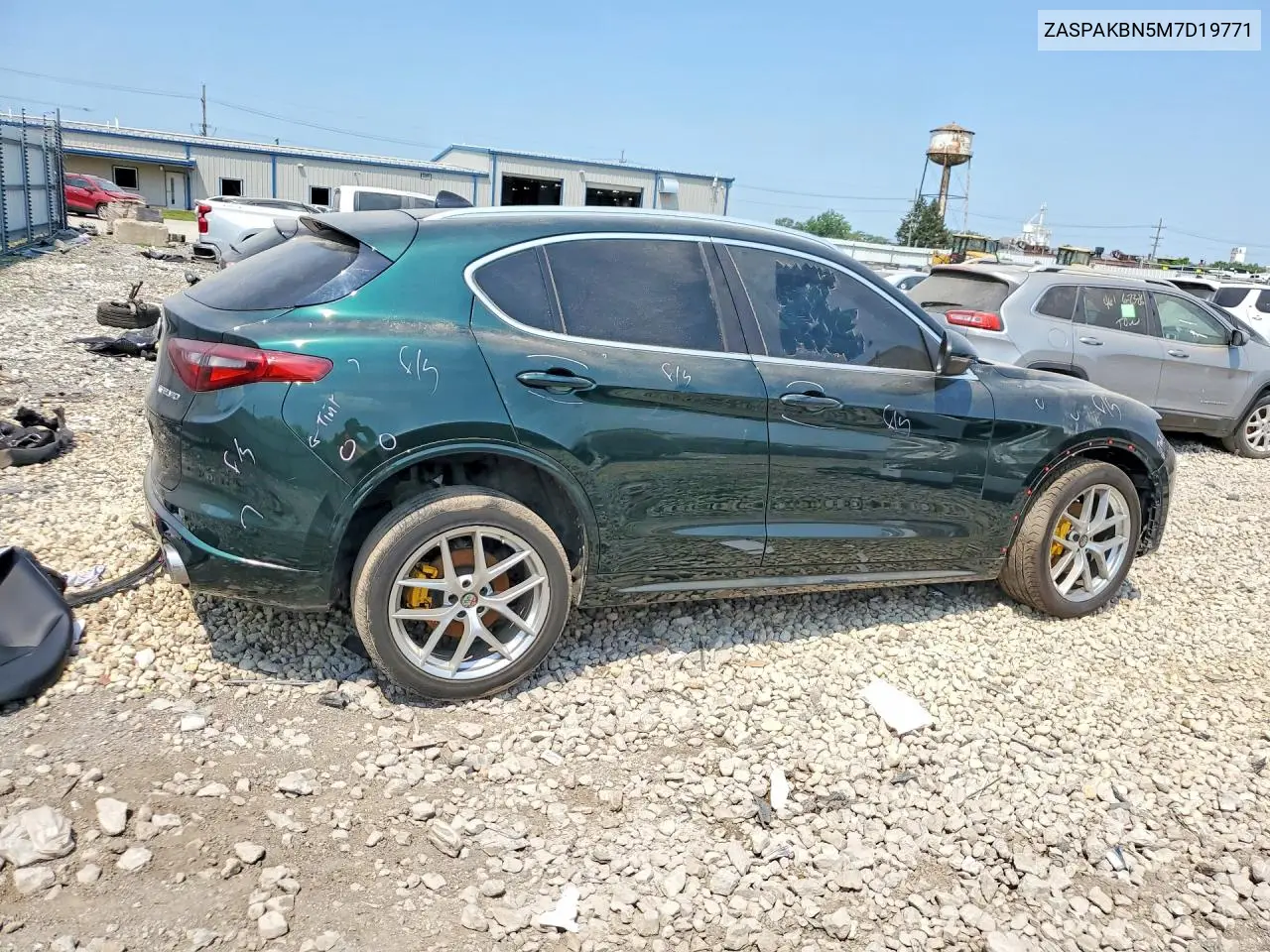 2021 Alfa Romeo Stelvio Ti VIN: ZASPAKBN5M7D19771 Lot: 61028386