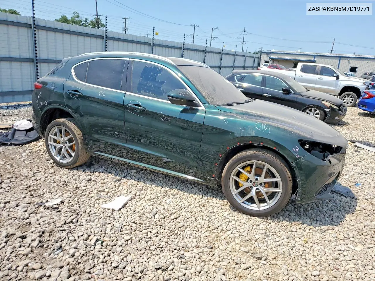 2021 Alfa Romeo Stelvio Ti VIN: ZASPAKBN5M7D19771 Lot: 61028386