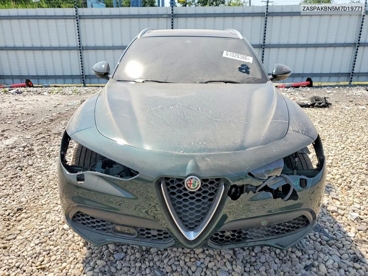 2021 Alfa Romeo Stelvio Ti VIN: ZASPAKBN5M7D19771 Lot: 61028386