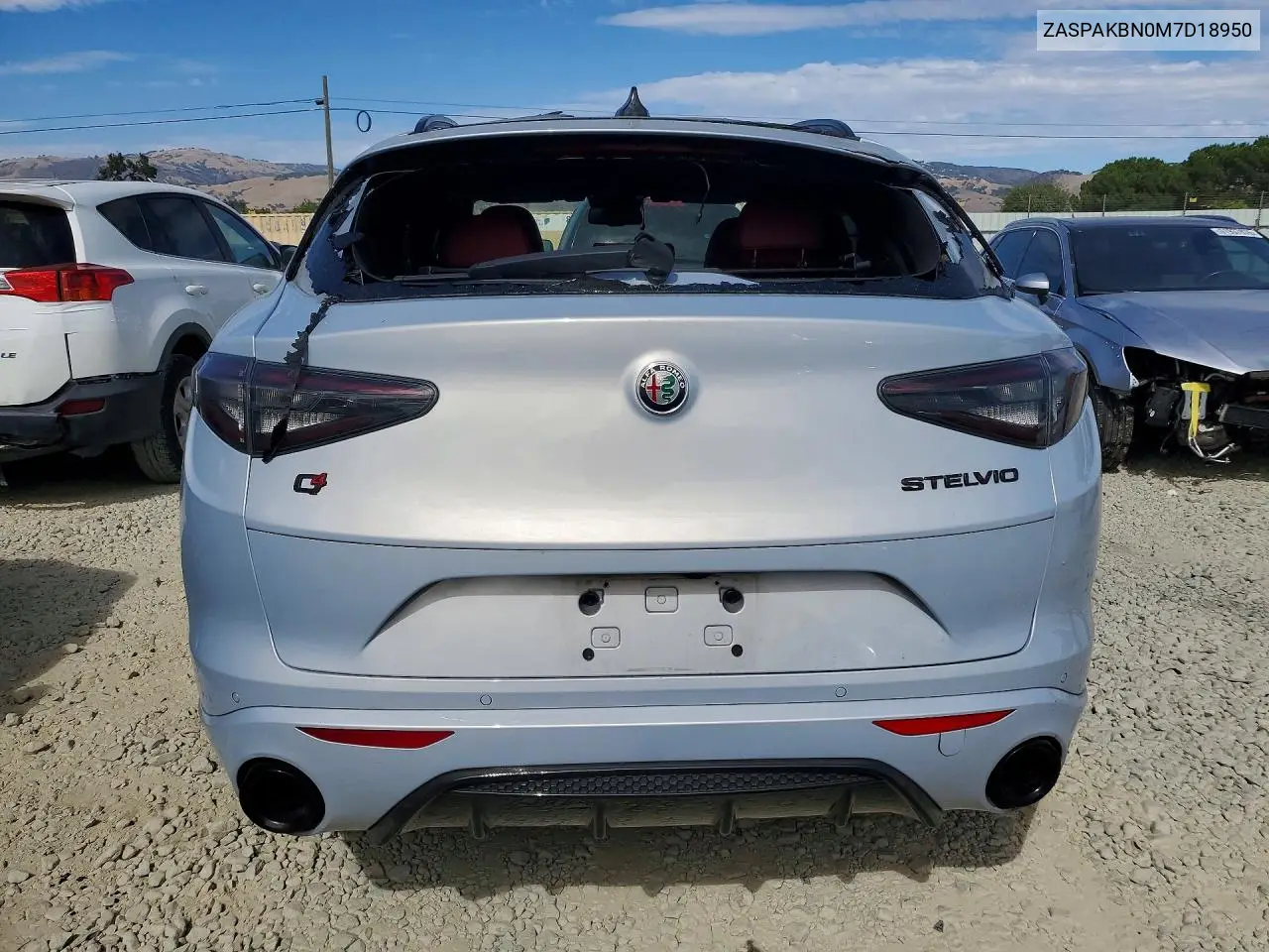 2021 Alfa Romeo Stelvio Ti VIN: ZASPAKBN0M7D18950 Lot: 61555296