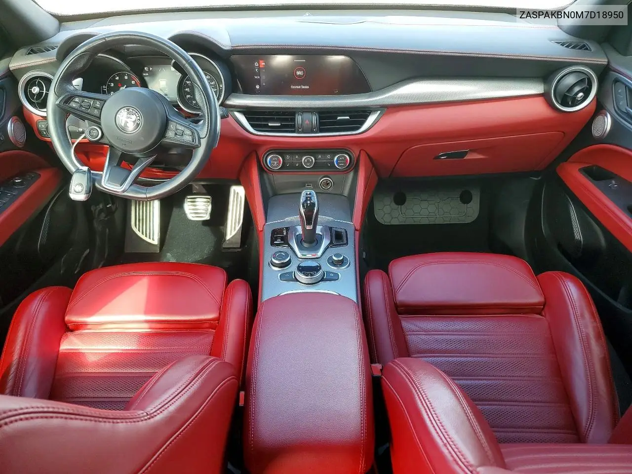 2021 Alfa Romeo Stelvio Ti VIN: ZASPAKBN0M7D18950 Lot: 61555296