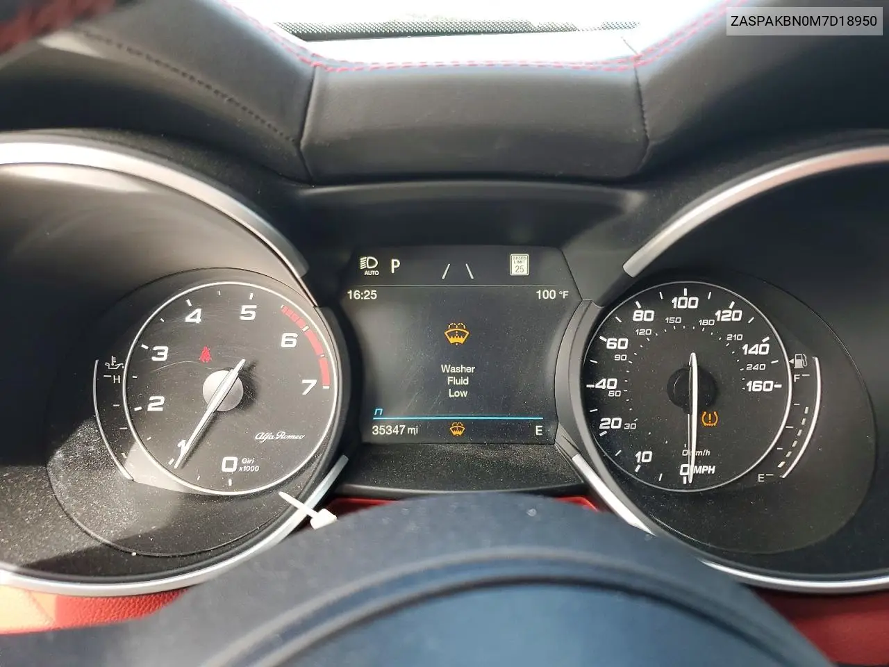 2021 Alfa Romeo Stelvio Ti VIN: ZASPAKBN0M7D18950 Lot: 61555296