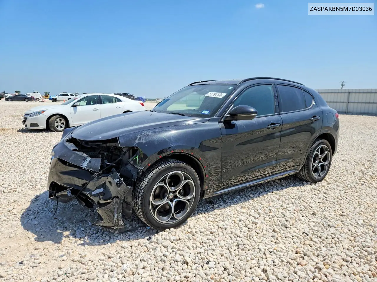 2021 Alfa Romeo Stelvio Ti VIN: ZASPAKBN5M7D03036 Lot: 62194186