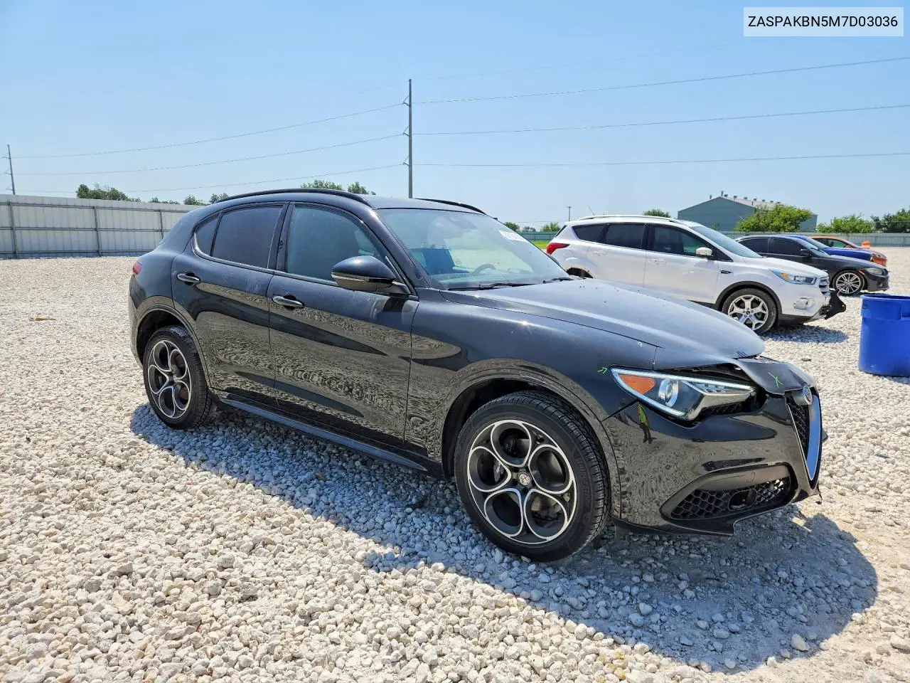 2021 Alfa Romeo Stelvio Ti VIN: ZASPAKBN5M7D03036 Lot: 62194186