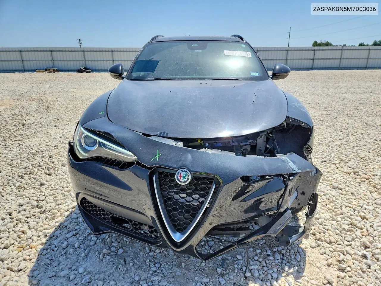2021 Alfa Romeo Stelvio Ti VIN: ZASPAKBN5M7D03036 Lot: 62194186