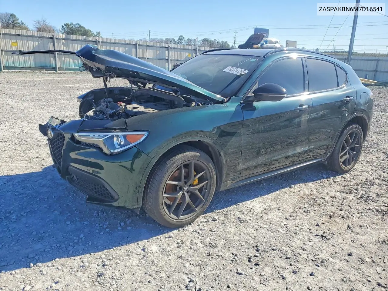 2021 Alfa Romeo Stelvio Ti VIN: ZASPAKBN6M7D16541 Lot: 78475125
