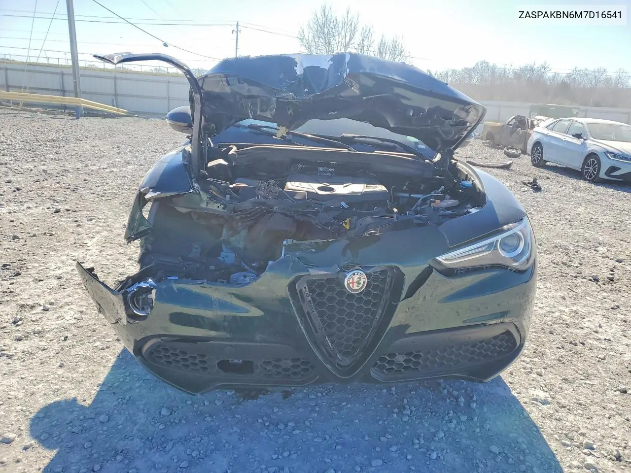 2021 Alfa Romeo Stelvio Ti VIN: ZASPAKBN6M7D16541 Lot: 78475125