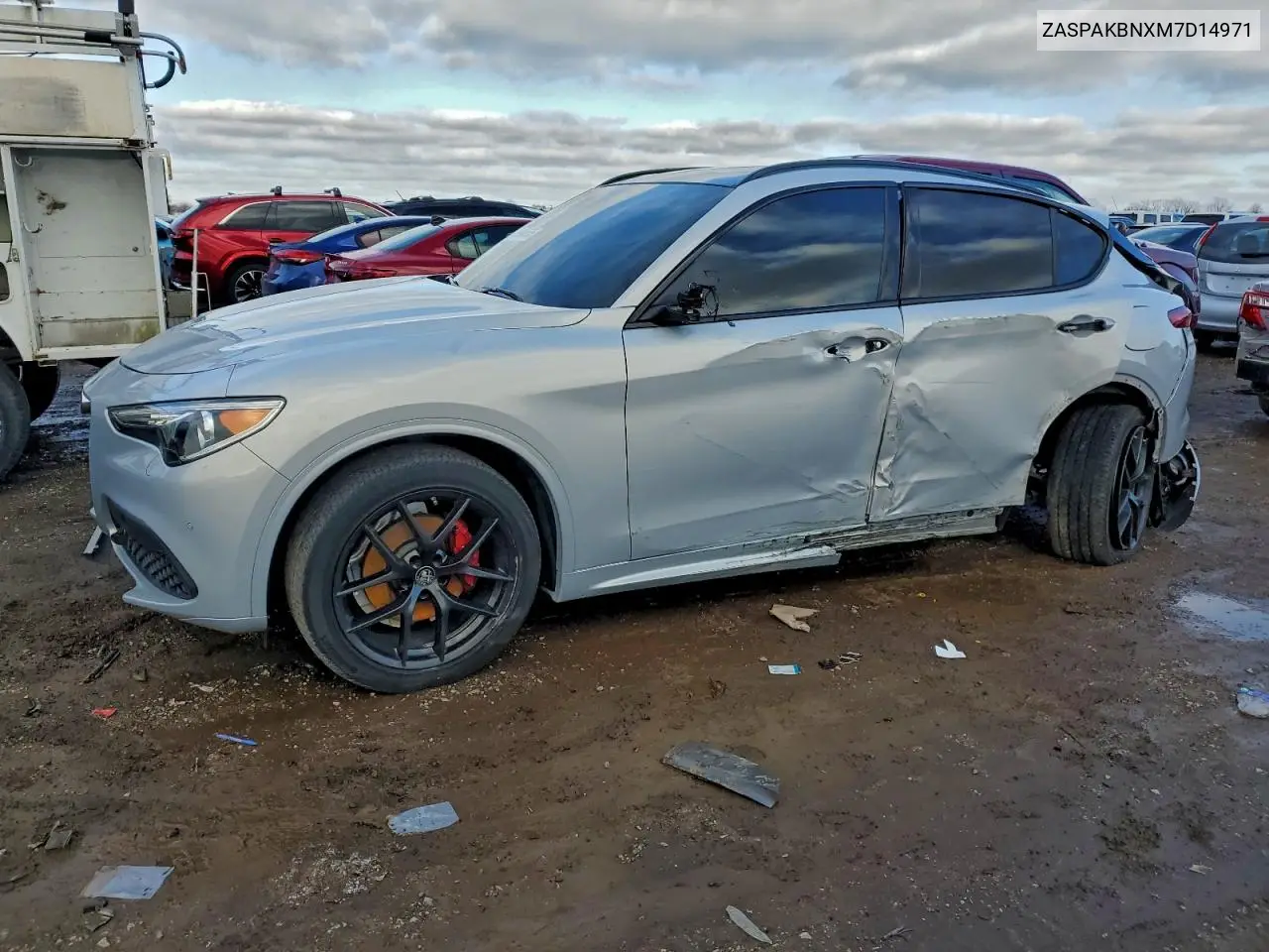 2021 Alfa Romeo Stelvio Ti VIN: ZASPAKBNXM7D14971 Lot: 99846665