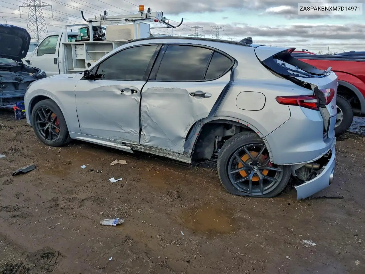 2021 Alfa Romeo Stelvio Ti VIN: ZASPAKBNXM7D14971 Lot: 99846665