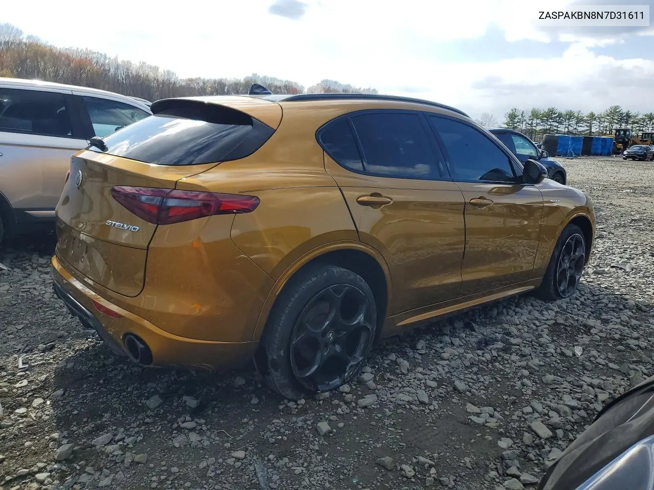 2022 Alfa Romeo Stelvio Ti VIN: ZASPAKBN8N7D31611 Lot: 48508406
