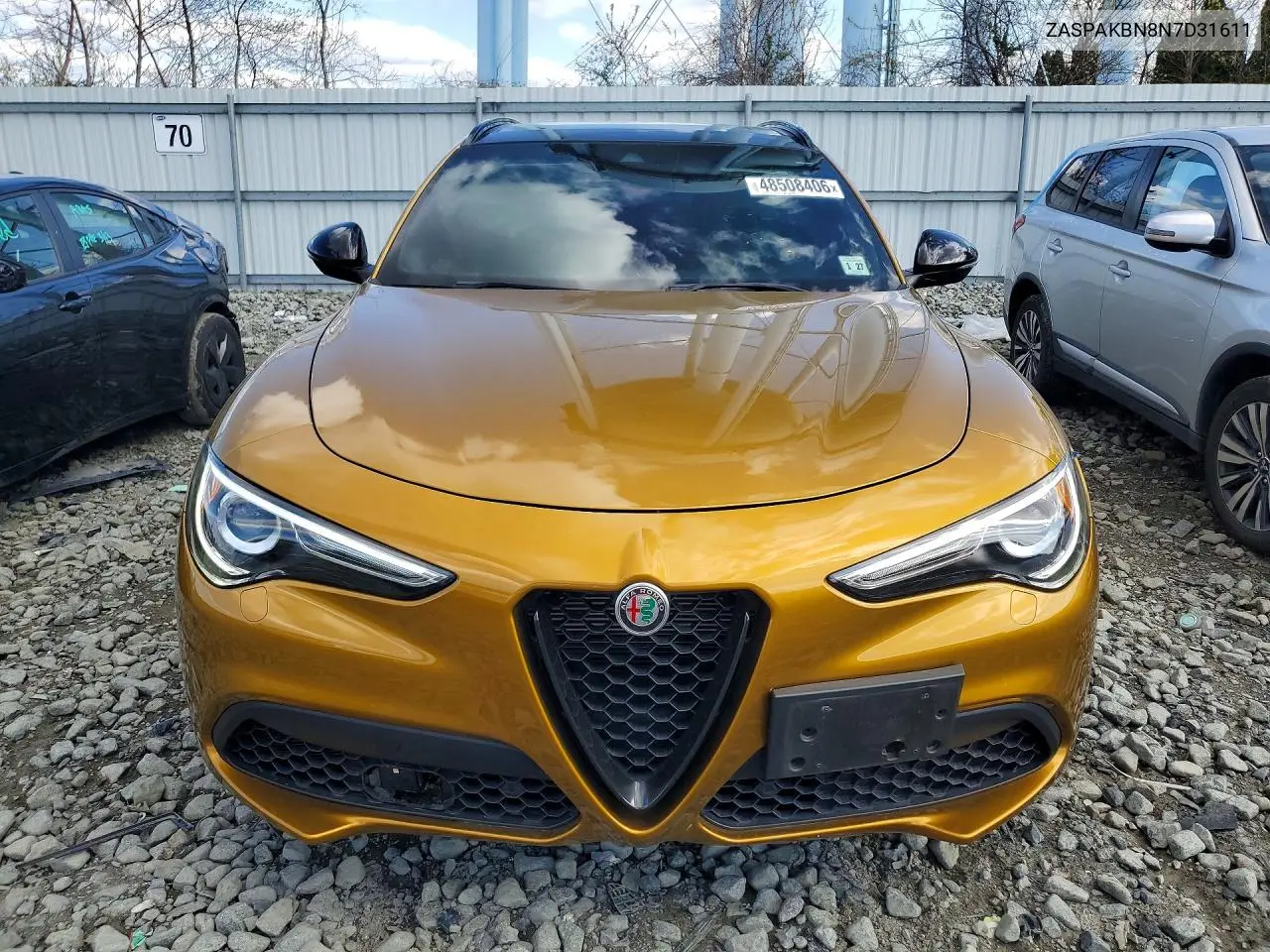 2022 Alfa Romeo Stelvio Ti VIN: ZASPAKBN8N7D31611 Lot: 48508406