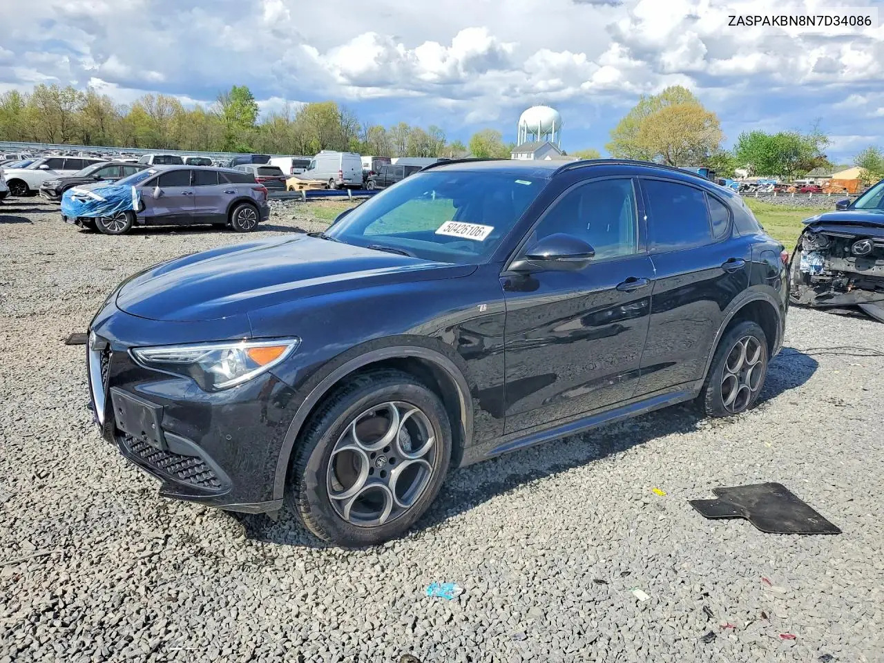 2022 Alfa Romeo Stelvio Ti VIN: ZASPAKBN8N7D34086 Lot: 50426106