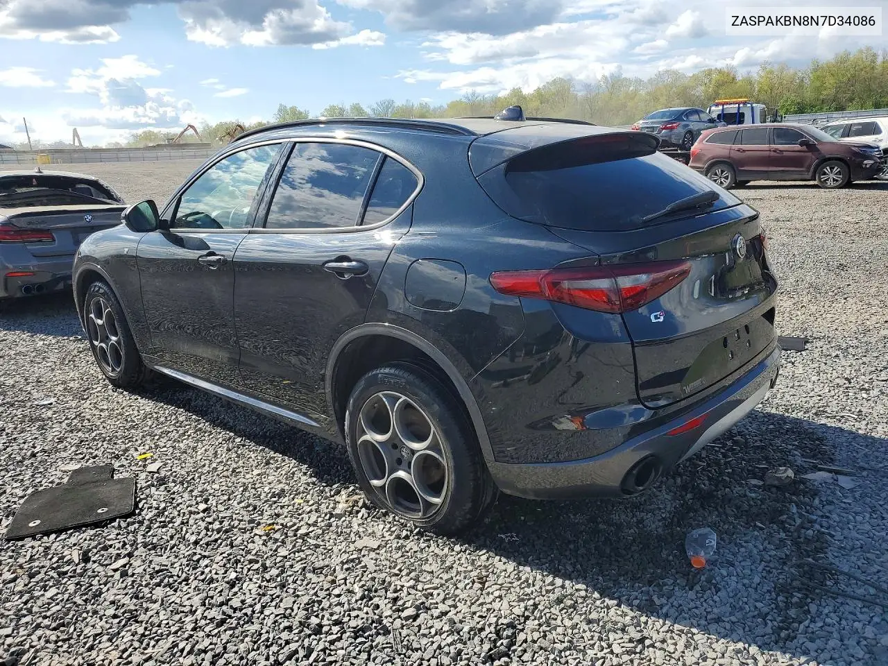 2022 Alfa Romeo Stelvio Ti VIN: ZASPAKBN8N7D34086 Lot: 50426106