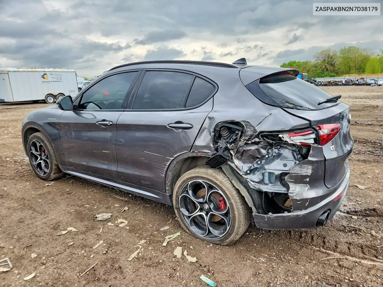 2022 Alfa Romeo Stelvio Ti VIN: ZASPAKBN2N7D38179 Lot: 51990776